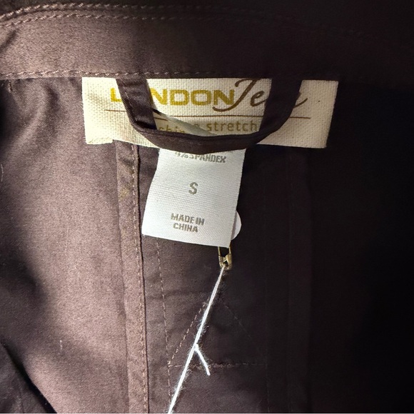 LONDONJEAN Chocolate Brown Trench Coat - Picture 2 of 5